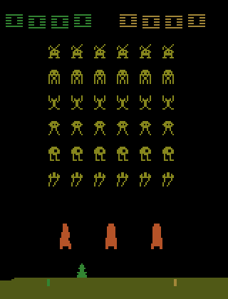 Space Invaders 游戏动图