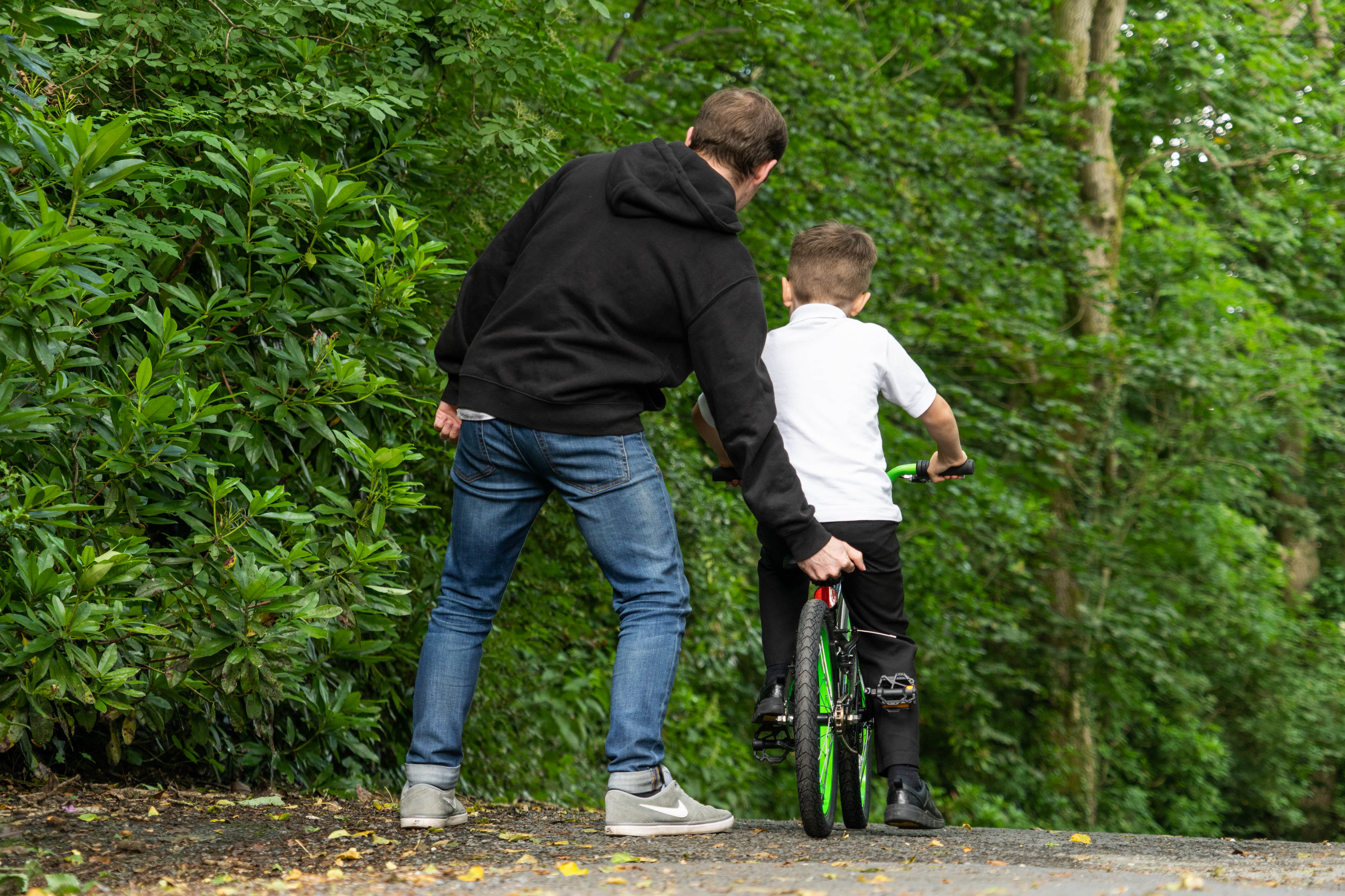 Learning to ride a bike