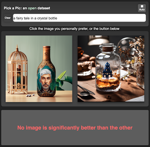 Pick-a-Pic Preference UI